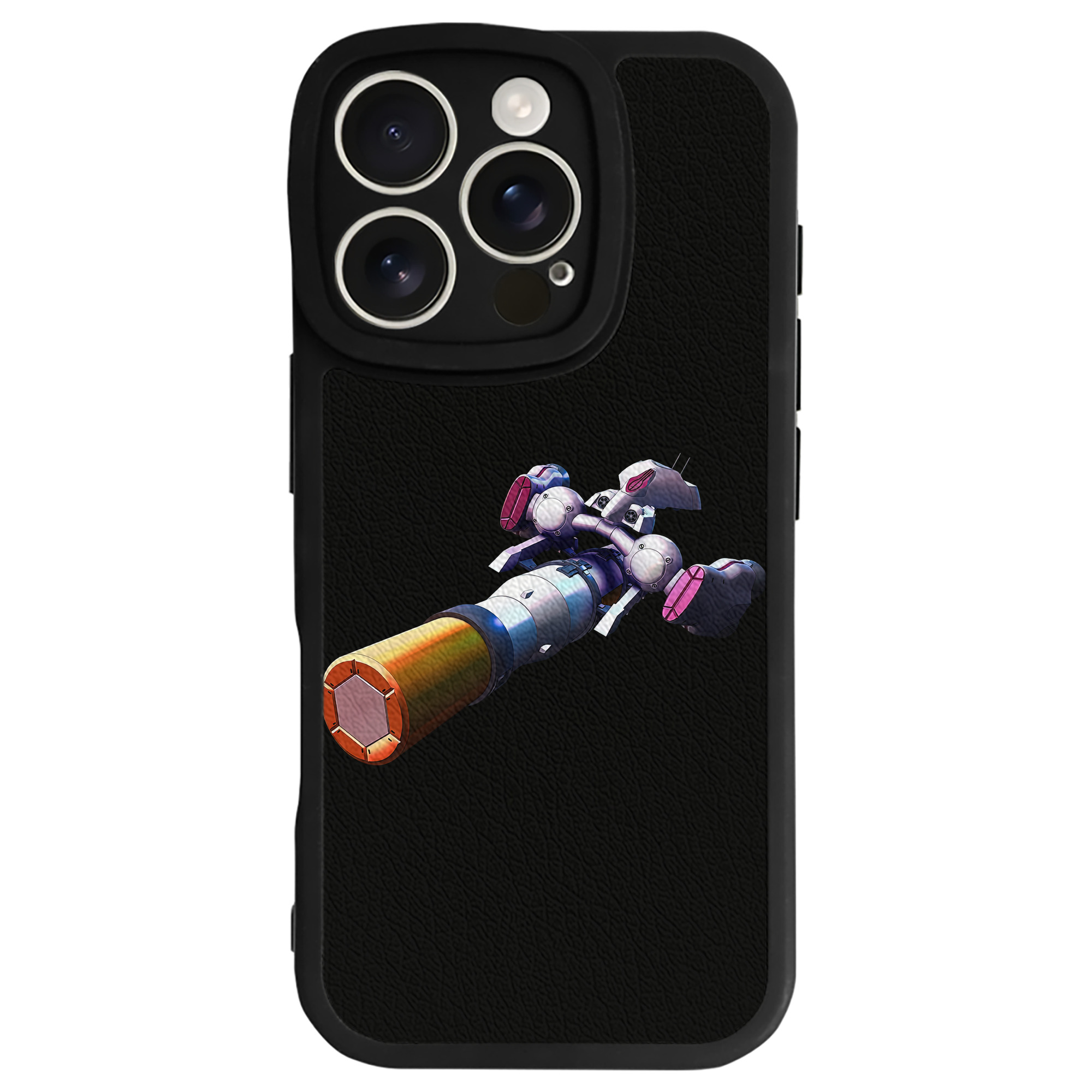 （画像用） 機動戦士ガンダム Mobile Suit Gundam 【iPhone 16シリーズ対応】シリコンスマホケース（レザー調） 材質：シリコン
